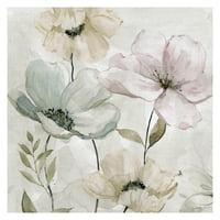 Fine Art Canvas Garden Grays detalj i Anemones by Carol Robinson Canvas Art Print