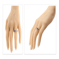 Nana Rope majke prsten 1-izabrane simulirani rodni kamen, odrasla žena-10k žutog zlata-Veličina 4-Stone4
