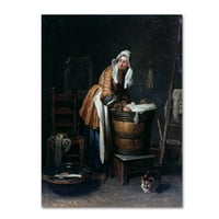 Washerwoman ' Canvas Art by Chardin