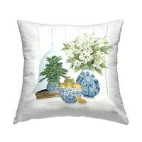 Stupell Industries Country Florals agrumi štampani jastuk za bacanje dizajn Cindy Jacobs