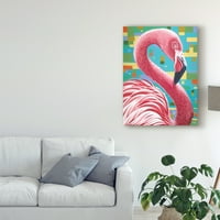 Zaštitni znak likovne umjetnosti 'Fabulous Flamingos I' platnena Umjetnost Carolee Vitaletti