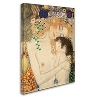 Zaštitni znak likovne umjetnosti' tri doba ' umjetnost na platnu Gustava Klimta