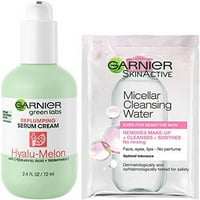 Garnier Skinoactive Green Labs Hyalu-dilon zamijeniti krem ​​serum krem ​​hidratantna hidratantna krema sa SPF-om i hijaluronskom kiselinom + lubenica i probne veličine micelar čišćenja