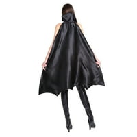 Crna magija s ogrtačem Halloween Cosplay gotički kostim vještice za žene
