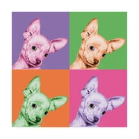 Zaštitni znak Fine Art 'Sweet Chihuahua Pop' platnena umjetnost Jon Bertell