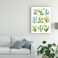 Zaštitni znak likovne umjetnosti' Happy Cacti ' platnena Umjetnost Jane Maday