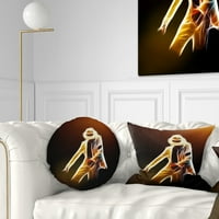 Designart Moonwalker u plesnom stilu-moderni jastuk za bacanje portreta - 12x20