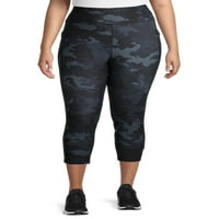 Athletic Work's ženske Plus Size Camo Print Performance Capri pantalone