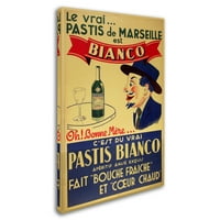 Zaštitni znak likovne umjetnosti' Pastis Bianco ' Canvas Art by Vintage Apple Collection