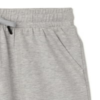 Athletic Works Boys Dres Pletene Pantalone Sa Otvorenim Donjim Dijelom, 2 Pakovanja, Veličine 4 - & Husky