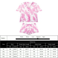 Chama Womens Plus Size pidžama kratki Set PJ odjeća za spavanje za žene, XL-4XL