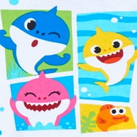 Baby Shark Baby & Toddler dječaci ili djevojčice Unise Dugi rukav zgodna pamučna pidžama, Set