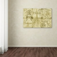 Zaštitni znak likovne umjetnosti 'Parisienne 6' platno Art Jean Plout