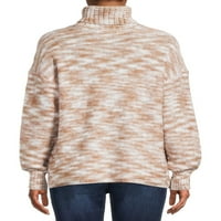 Jane Street ženski patchwork džemper sa Dolčevicom