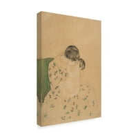 Zaštitni znak likovne umjetnosti' majke poljubac ' platno Art Mary Stevenson Cassatt