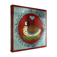 Zaštitni znak likovne umjetnosti' gniježđenje abecede ' platno Umjetnost Beverly Johnston
