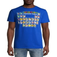 Super Mario Periodic Table Nintendo muške i velike muške grafičke majice