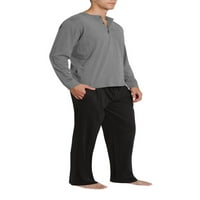 Muški Set pidžama pantalona dugih rukava za spavanje