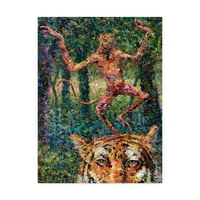 Zaštitni znak likovne umjetnosti' ludi majmun ' platnena Umjetnost Jamesa W. Johnsona