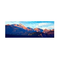 James McLoughlin 'Mountainscape Panorama III' Canvas Art