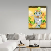 Zaštitni znak likovne umjetnosti' Vještičja mačka ' platnena Umjetnost Valarie Wade