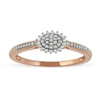 Imperial 10k Rose Gold 1 6Ct TDW dijamant Ženski modni prsten