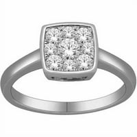 Carat T. W. Diamond modni prsten od 10kt bijelog zlata