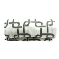 Shason Textile 60 yd poliestersko runo visoke mode geometrijska tkanina za šivanje i zanatstvo, bijela