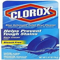 Cloro Blue Automatski čišćenje toaletnog čistača, izbjeljivača, kiša Čist miris, 2. oz