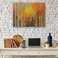Remek Umjetnička galerija zamršene boje jesenja šuma Tatiana Illina Canvas Art Print 30 40