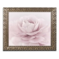 Zaštitni znak likovne umjetnosti 'Stylisch Rose Pink' platnena Umjetnost Cora Niele, Zlatni okićeni okvir