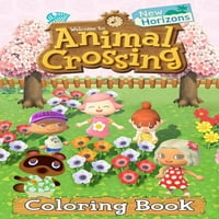 Životinjski prelaz New Horizons Boja knjiga: Jumbo Bojanje knjiga za djecu sa prekrivanjem smiješnog dizajna