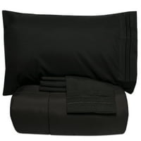 Luksuzni krevet u torbi dolje alternativni komfor i set listova - crna - Twin