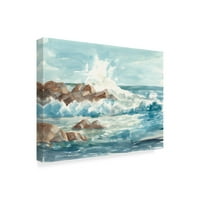 Zaštitni znak likovne umjetnosti 'Obalni akvarel i' umjetnost na platnu Ethana Harpera