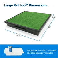 PetSafe Pet Loo Prijenosni pas Potty - PET toalet alternativa za štenete jastučiće - velike - savršene za kućnu obuku