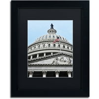Zaštitni znak Likovna umjetnost kupola američkog Kapitola umjetnost na platnu Gregoryja O'hanlona, crni mat,