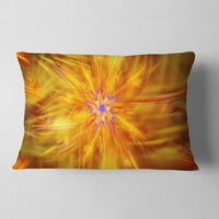 Designart Glowing najsjajnija zvijezda egzotični cvijet - apstraktni jastuk za bacanje - 12x20
