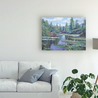 Zaštitni znak likovne umjetnosti' Spring Watergarden ' platno Art David Lloyd Glover