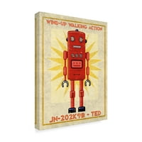 Zaštitni znak likovne umjetnosti' Ted Bo Art Robot ' platno Art John W. Golden