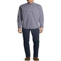 George muška i velika Muška rastezljiva Poplinska košulja dugih rukava, veličine do 5XLT