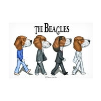 Danny Gordon Art' The Beagles ' Canvas Art