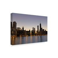 Zaštitni znak likovne umjetnosti' Chicago Twilight ' Canvas Art by NjR Photos