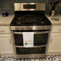 Samoyed Happy Holidays bijeli kuhinjski ručnik set