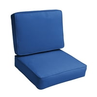 Sunbrella Canvas True Blue Deep Seating Zatvoreni kabel za jastuk na otvorenom