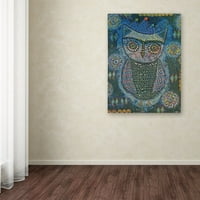 Zaštitni znak Likovna umjetnost' Owl ' platno Art Od Funked up Art