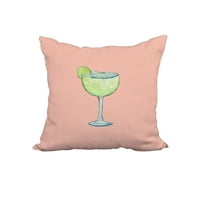 Margarita Plain Coral geometrijski Print dekorativni poliesterski jastuk za bacanje s teksturom platna