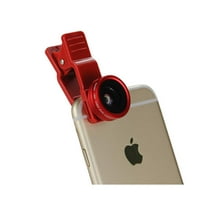 Univerzalni HD kamera Fish Eye objektiv izgrađen u širokom uglu stepena u crvenom pakovanju od 2 komada