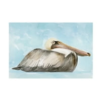 Zvjezdani Studio Za Dizajn 'Meka Smeđa Pelican I' Canvas Art