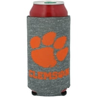Clemson Tigers Heathered 12oz Slim Can Cooler, Collapsible