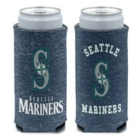 Seattle Mariners Heather Colored 12oz Slim can Cooler, Collapsible
